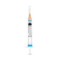 Sol-Care Snap Syringe with Fixed Safety Needle 3cc  25G x 5/8"