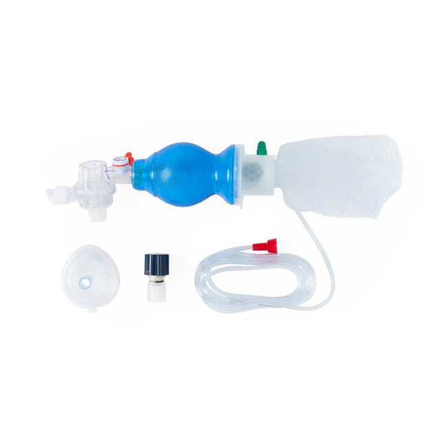 Medline Bag Valve Mask (BVM) Manual Resuscitator Infant Size 2 Mask PEEP Valve