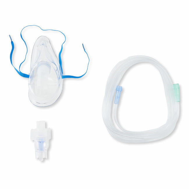 Medline Single-Use Handheld Nebulizer Kit with Mask and Tubing Adult Tubing 7'