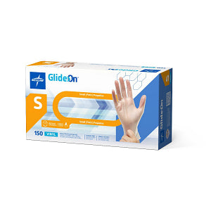 Glide-On Powder-Free Vinyl Exam Glove Clear - S