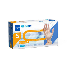 Glide-On Powder-Free Vinyl Exam Glove Clear - S