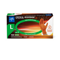Critical Response Powder-Free Nitrile Exam Glove Orange - Large