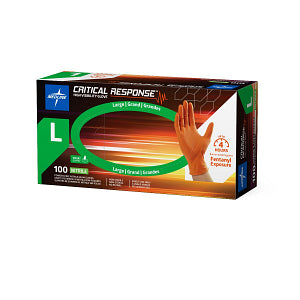 Critical Response Powder-Free Nitrile Exam Glove Orange - Large