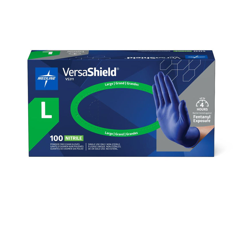 VersaShield Powder-Free Nitrile Exam Glove Blue - L