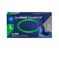 VersaShield Powder-Free Nitrile Exam Glove Extended Cuff 12" Blue - L