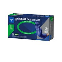 VersaShield Powder-Free Nitrile Exam Glove Extended Cuff 12" Blue - L
