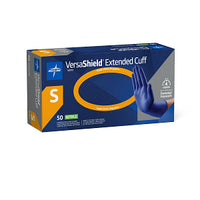 VersaShield Powder-Free Nitrile Exam Glove Extended Cuff 12" Blue - L