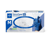 SensiCare Ice Powder-Free Nitrile Exam Glove Blue - M