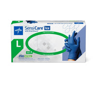 SensiCare Ice Powder-Free Nitrile Exam Glove Blue - L