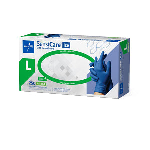 SensiCare Ice Powder-Free Nitrile Exam Glove Blue - L