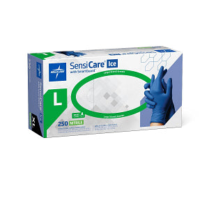 SensiCare Ice Powder-Free Nitrile Exam Glove Blue - L