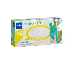 AloeTouch 3G Powder-Free Synthetic Exam Glove Green - XS