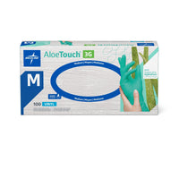 AloeTouch 3G Powder-Free Synthetic Exam Glove Green - M