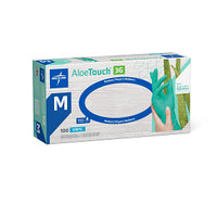 AloeTouch 3G Powder-Free Synthetic Exam Glove Green - M