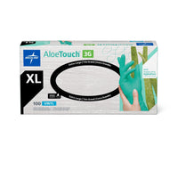 AloeTouch 3G Powder-Free Synthetic Exam Glove Green - XL