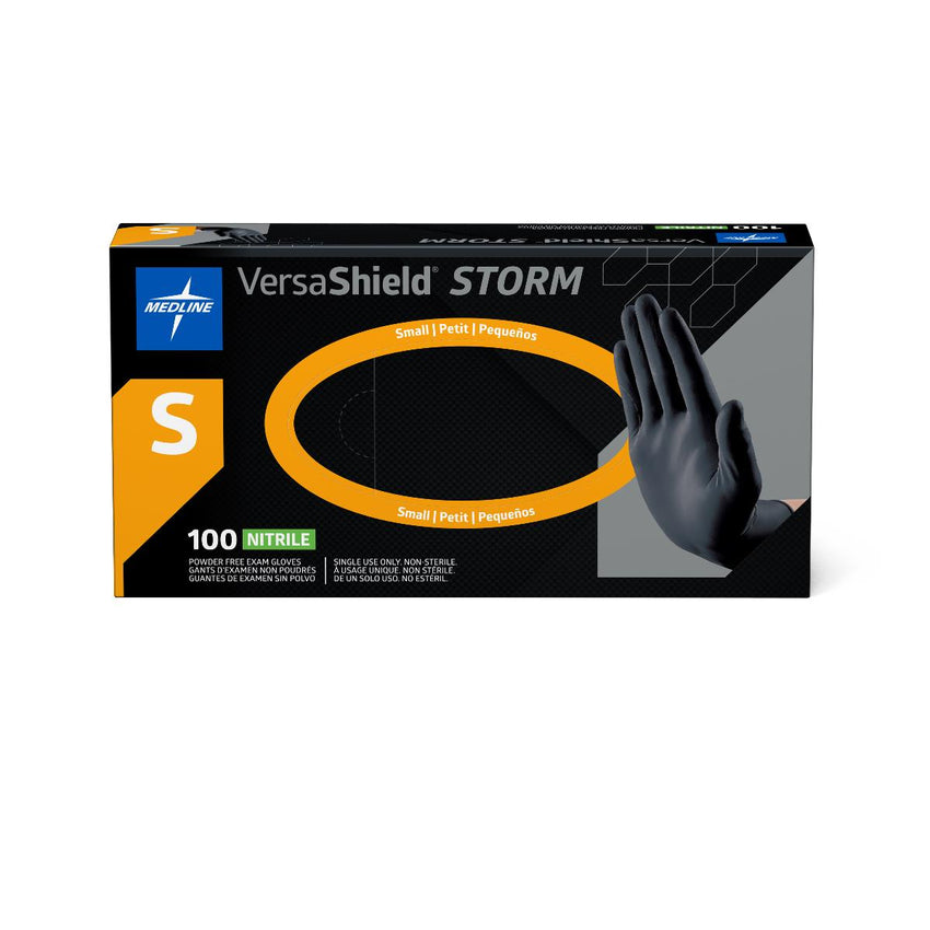 VersaShield Storm Powder-Free Nitrile Exam Glove Black - S