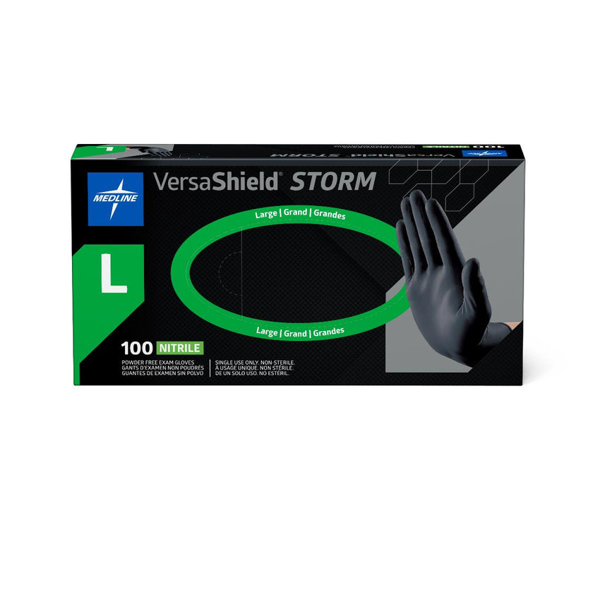 VersaShield Storm Powder-Free Nitrile Exam Glove Black - L