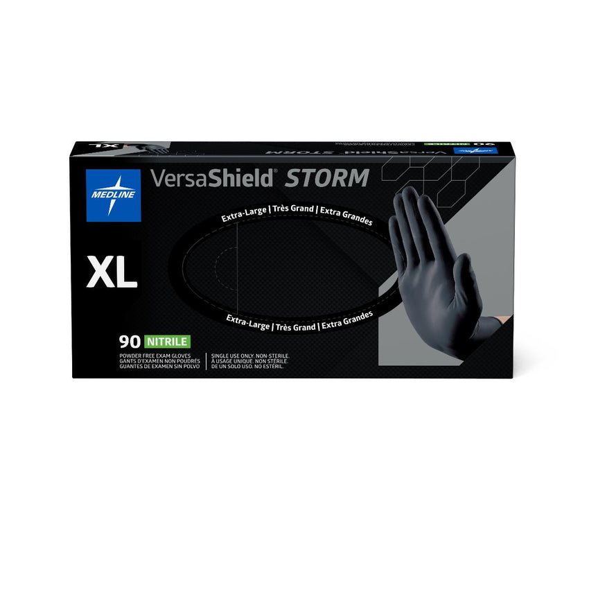 VersaShield Storm Powder-Free Nitrile Exam Glove Black - XL