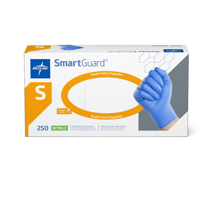 SmartGuard Powder-Free Nitrile Exam Glove Blue - S