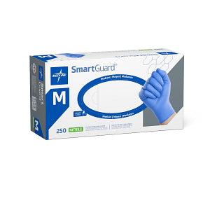 SmartGuard Powder-Free Nitrile Exam Glove Blue - M