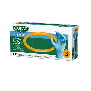 CURAD Powder-Free Nitrile Exam Glove Blue - S