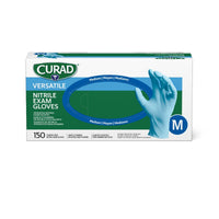 CURAD Powder-Free Nitrile Exam Glove Blue - M