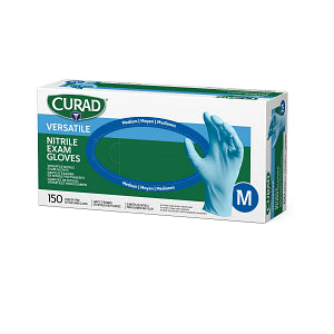 CURAD Powder-Free Nitrile Exam Glove Blue - M