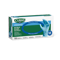 CURAD Powder-Free Nitrile Exam Glove Blue - M