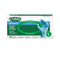 CURAD Powder-Free Nitrile Exam Glove Blue - L