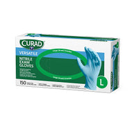 CURAD Powder-Free Nitrile Exam Glove Blue - L