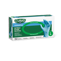 CURAD Powder-Free Nitrile Exam Glove Blue - L