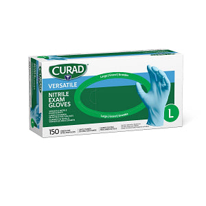 CURAD Powder-Free Nitrile Exam Glove Blue - L