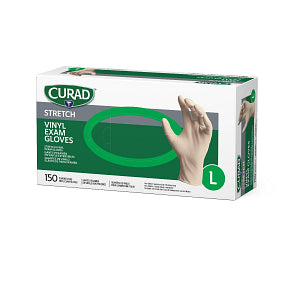 CURAD Powder-Free Synthetic Exam Glove Cream - L
