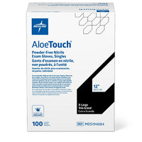 AloeTouch Sterile Powder-Free Nitrile Exam Glove Extended Cuff 12" Green - Extra Large