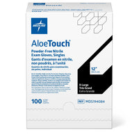 AloeTouch Sterile Powder-Free Nitrile Exam Glove Extended Cuff 12" Green - Extra Large