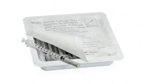 BD Allergist Tray Syringe with PrecisionGlide Needle 1cc 27 G x 1/2"