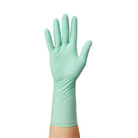 AloeTouch Sterile Powder-Free Nitrile Exam Glove Extended Cuff 12" Green - Small