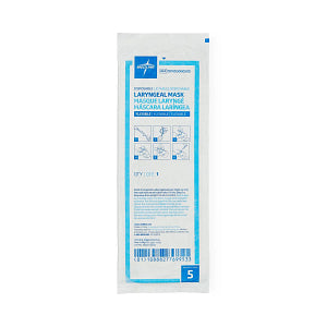 Medline Flexible PVC Laryngeal Mask Airway Size 5 Adult 155–220 lb.