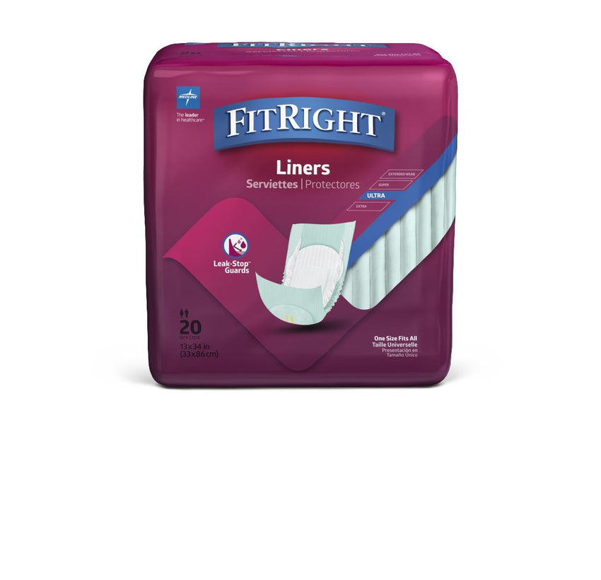 FitRight Shaped Incontinence Liner - 13″ x 30″ Green