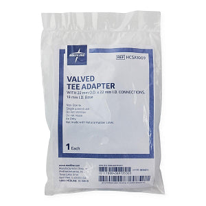 Medline Valved Aerosol Tee Adapter 22 mm O.D./I.D.