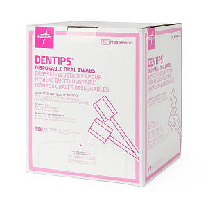 Medline DenTips Oral Swab Untreated 4"