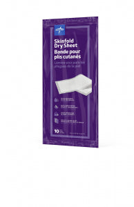 Medline Skinfold Dry Sheet 6" x 14"
