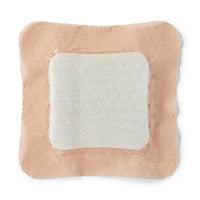 Medline Optifoam Gentle Silicone Adhesive Super Absorbent Foam Dressing with Border 4" x 4"