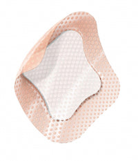Medline Optifoam Gentle Lite Silicone Adhesive Foam Dressing with Border 4" x4"
