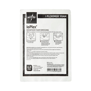 Medline IoPlex Iodophor Foam Dressing; 6" x 9"