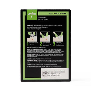 Medline Maxorb II Calcium Alginate Dressing 2" x 2"