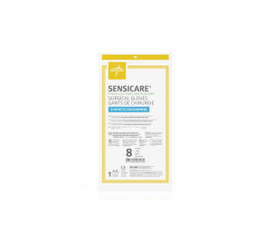 SensiCare PI Sterile Powder-Free Polyisoprene Surgical Glove with Aloe White - 8