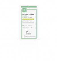 DermAssure Sterile Powder-Free Polyisoprene Surgical Glove Green - 7