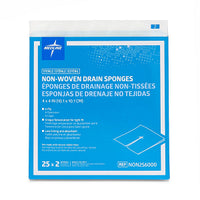 Medline Sterile Non-Woven Gauze Drain Sponge Premium 6-Ply 4" x 4"