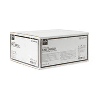 Medline Full-Length Faceshield with Foam and Elastic Band Extra Long 9.5"
